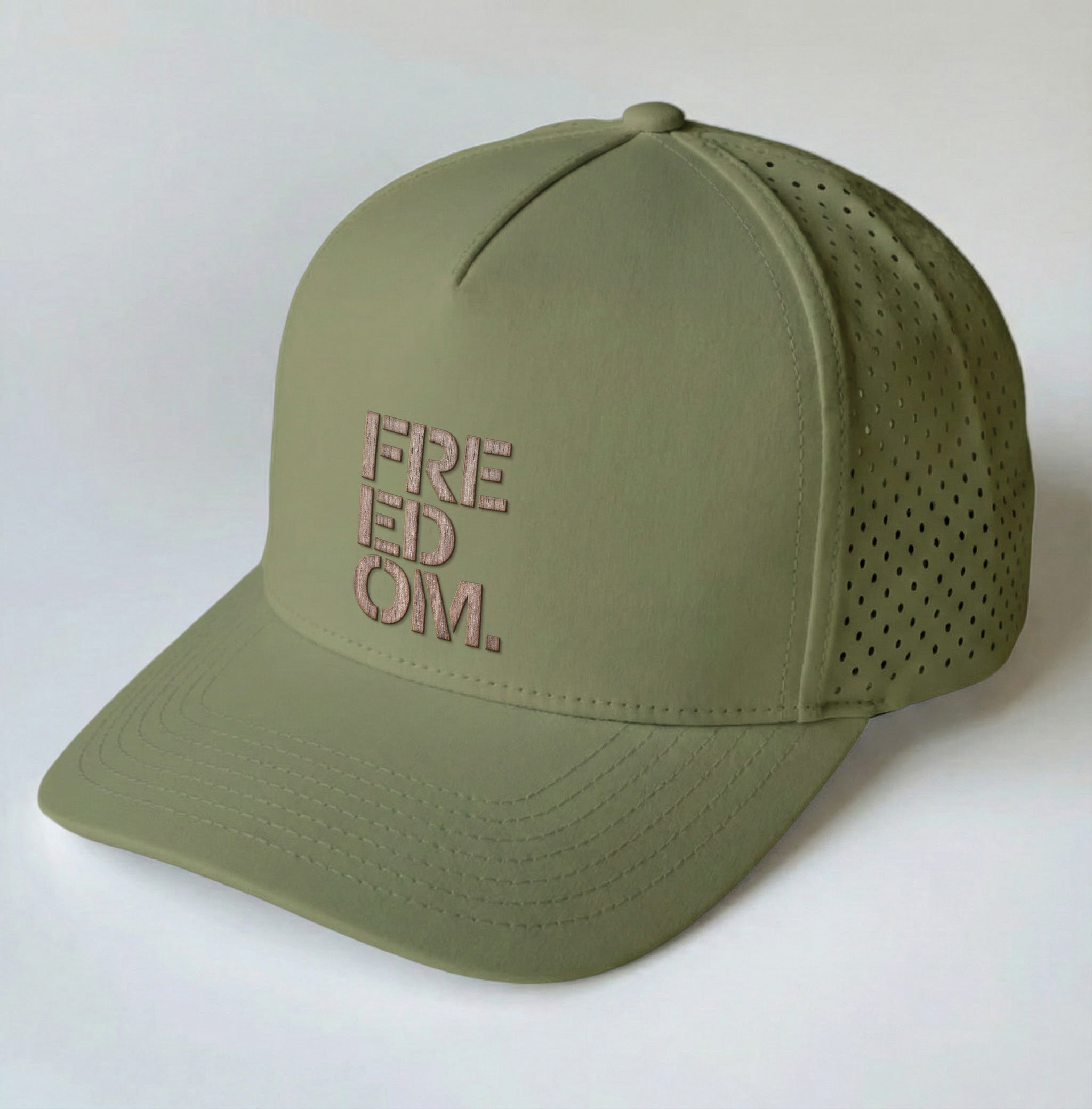 FREEDOM Real Wood Patch Hat